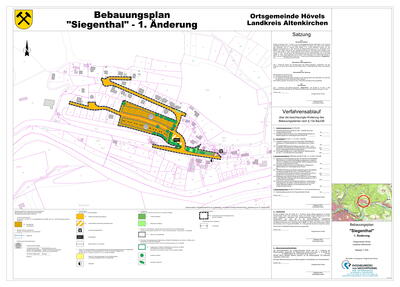 Bebauungsplan Siegenthal - Planzeichnung, 1. Änderung