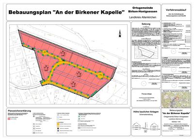 Bebauungsplan An der Birkener Kapelle - Planzeichnung